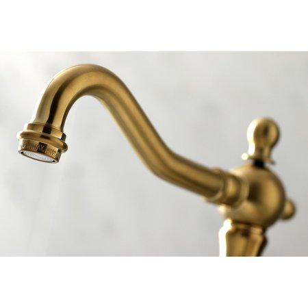 Kingston Brass KS1977AX 8" Widespread Bathroom Faucet, Brushed Brass KS1977AX